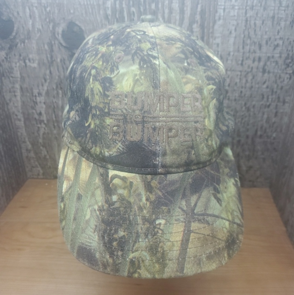 Vintage Bumper To Bumper Auto Parts Trucker Hat Strapback Cap Camo Adjustable OS